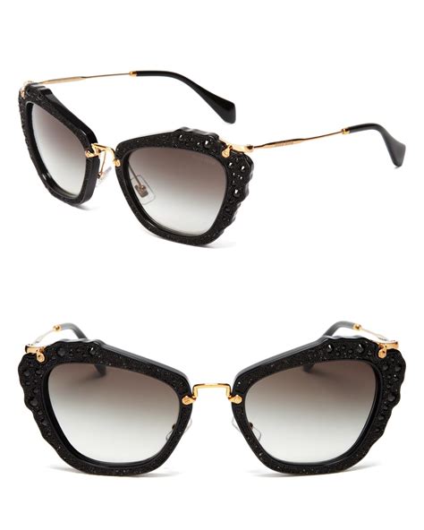 miu miu cat eye glasses